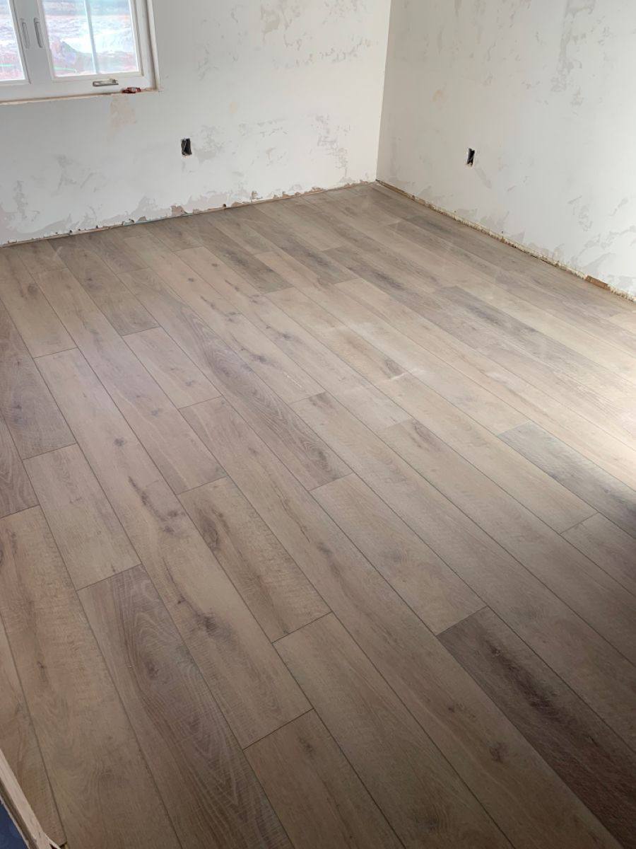 Calgary flooring installation project