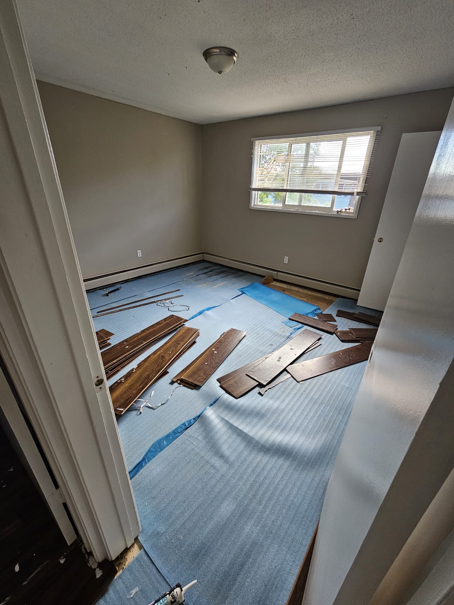 Calgary flooring installation project