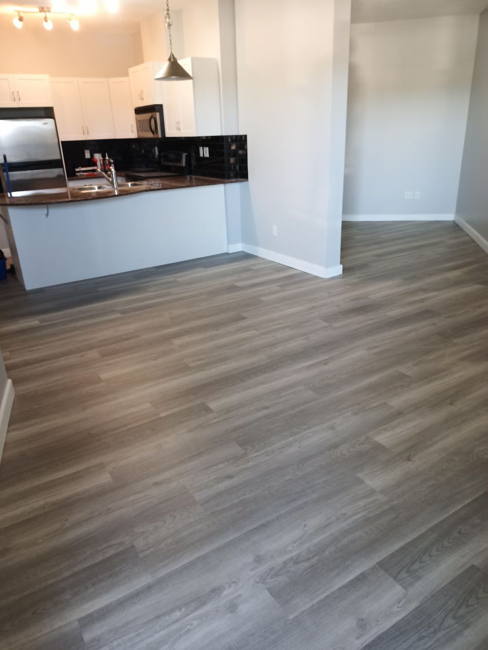 Calgary flooring installation project