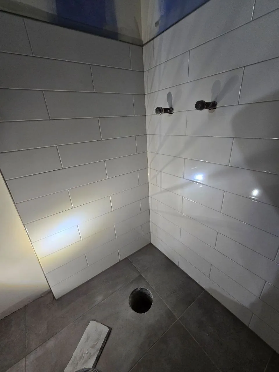Bathroom Shower Subway Tile Install — Stampede Flooring Calgary