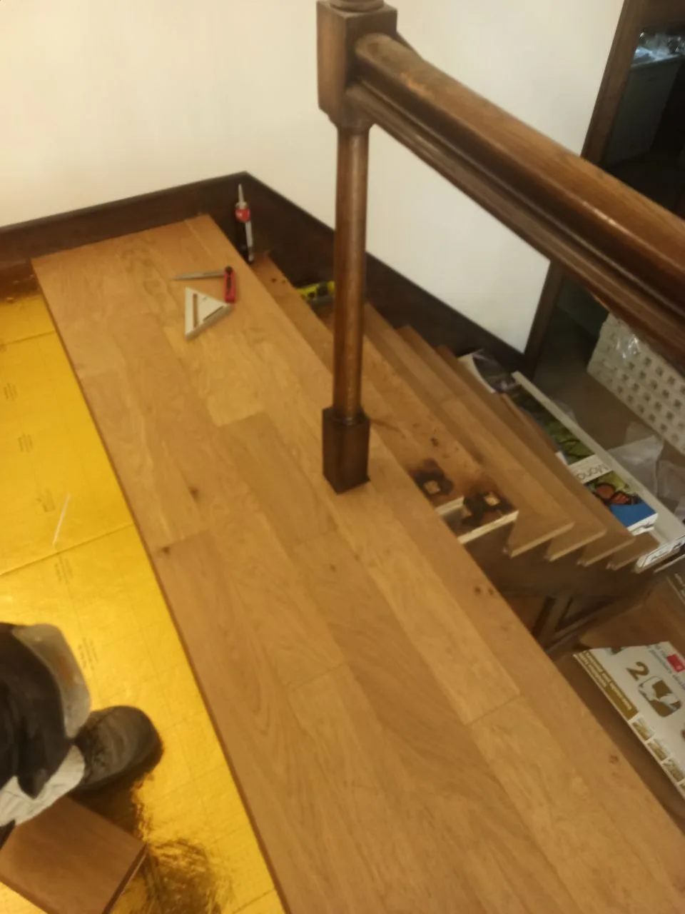 Hardwood Install Maple Underlayment — Stampede Flooring Calgary