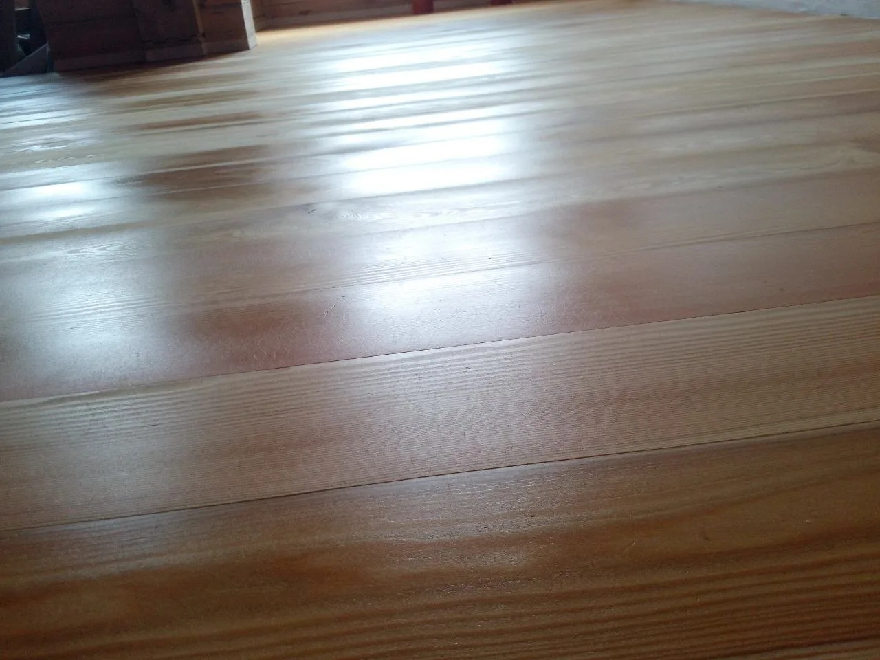 Hardwood Refinish Wide Plank Pine — Stampede Flooring Calgary