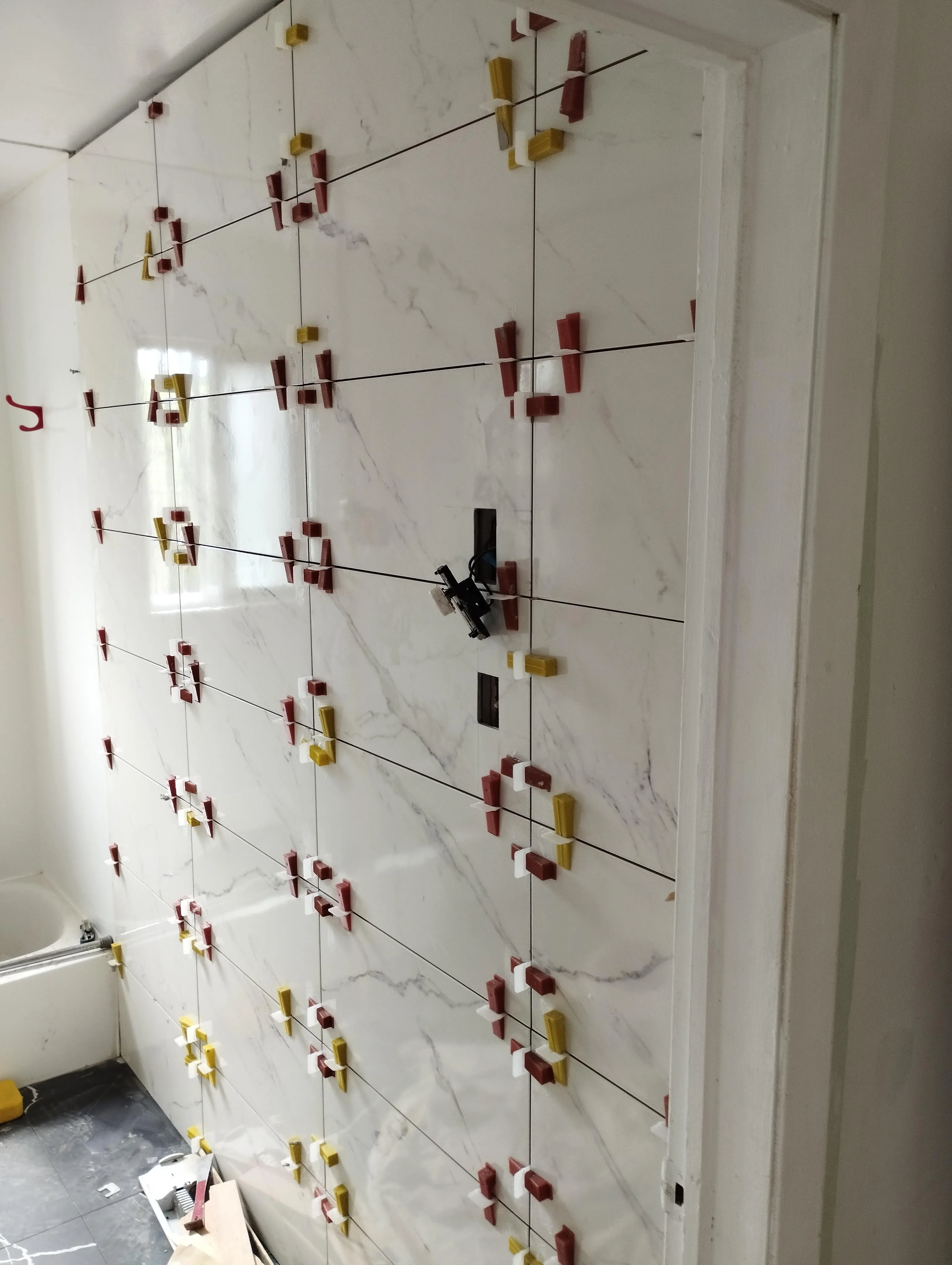 Tile Marble Wall Leveling Clips — Stampede Flooring Calgary